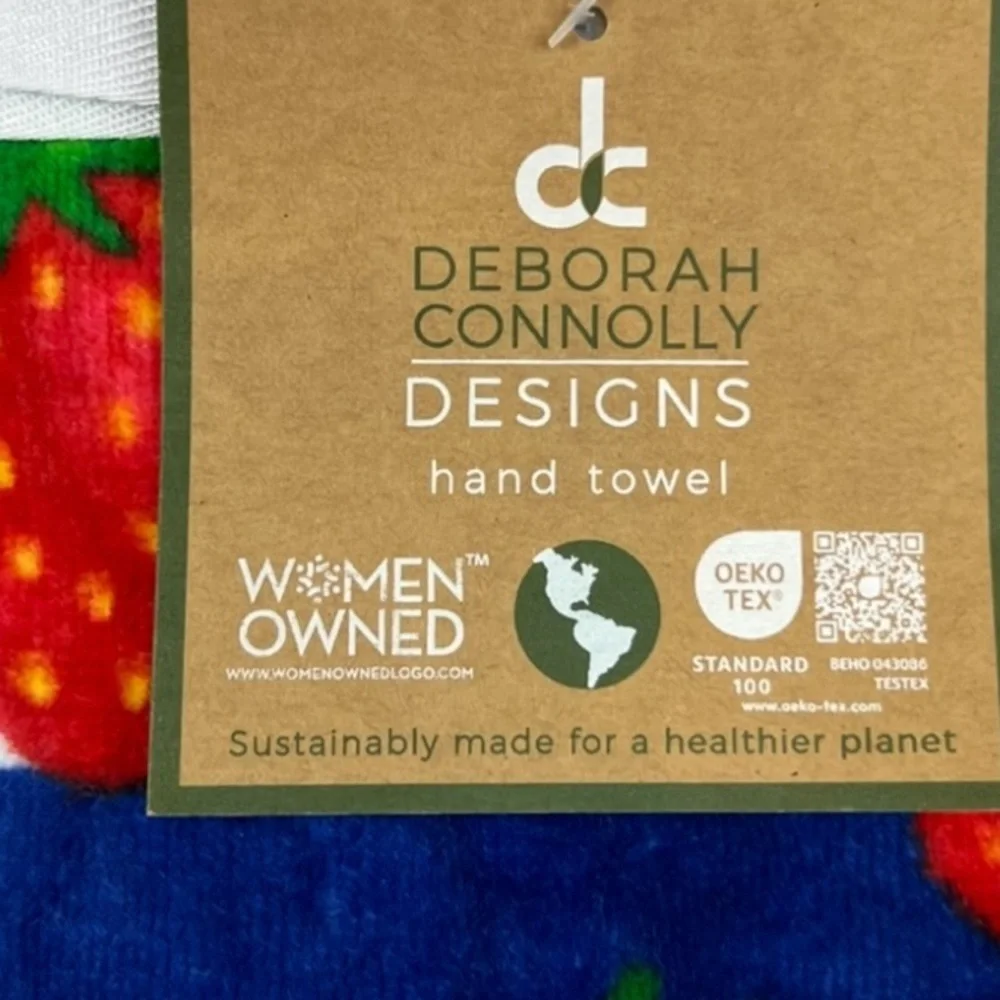 Deborah Connolly  - ‘Strawberry’ bath towel set. NWT. Firm!